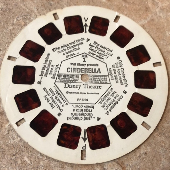 Rare Vintage Cinderella Disney View Master Reel 1969 - Picture 1 of 7
